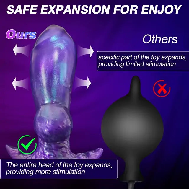 Plug anal inflvel Alien com base em T anesidora Plug anal inflvel Alien com base em T anesidora