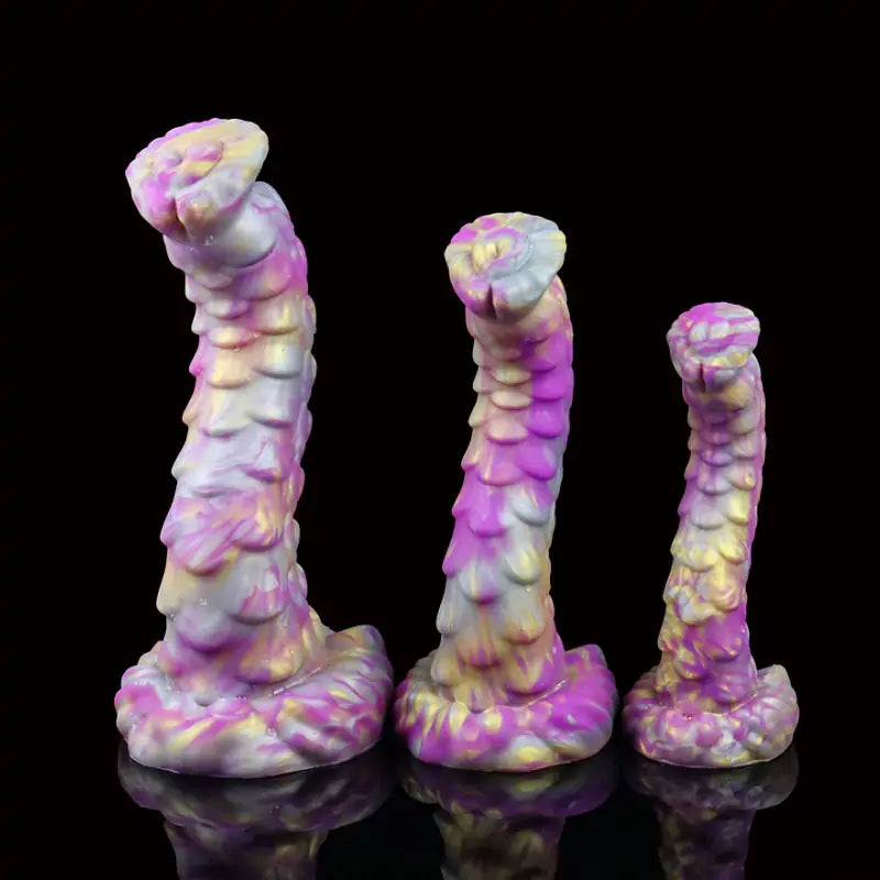 Alien Monster Curved Dildos 3 Size