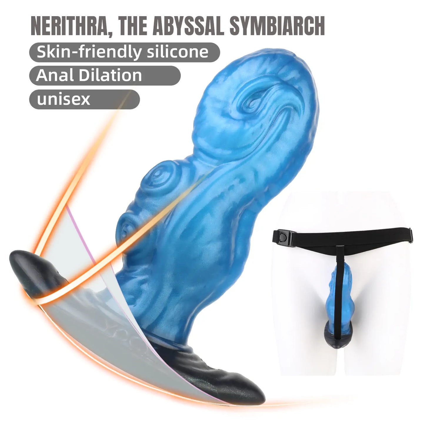 Alien Octopus T-Shaped Base Butt Plug