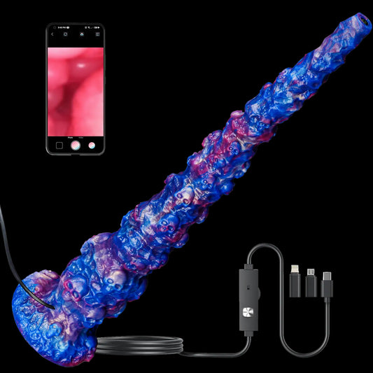Alien Skull Endoscope Dildo with Suction Cup