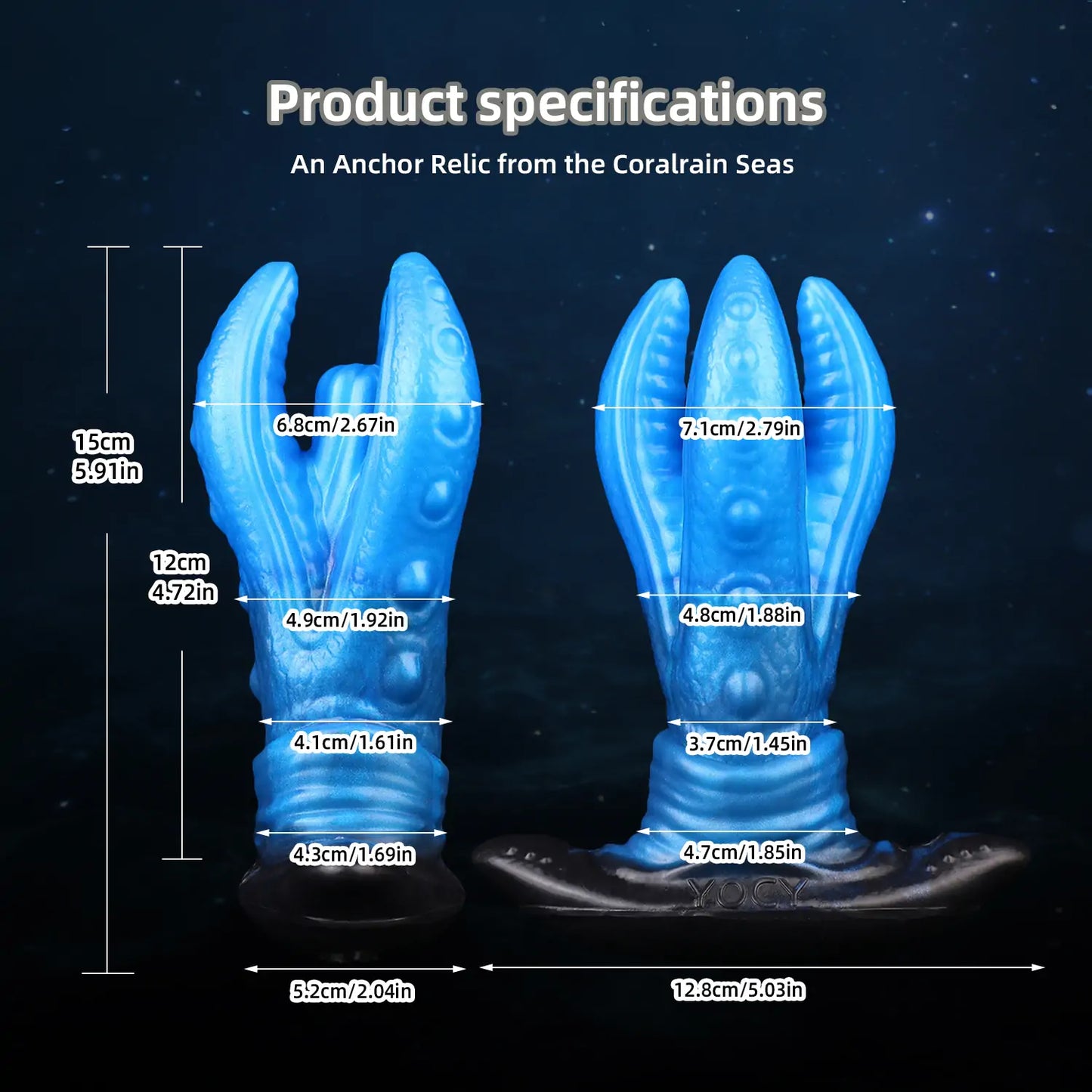 Alien Triple-Tentacle Butt Plug