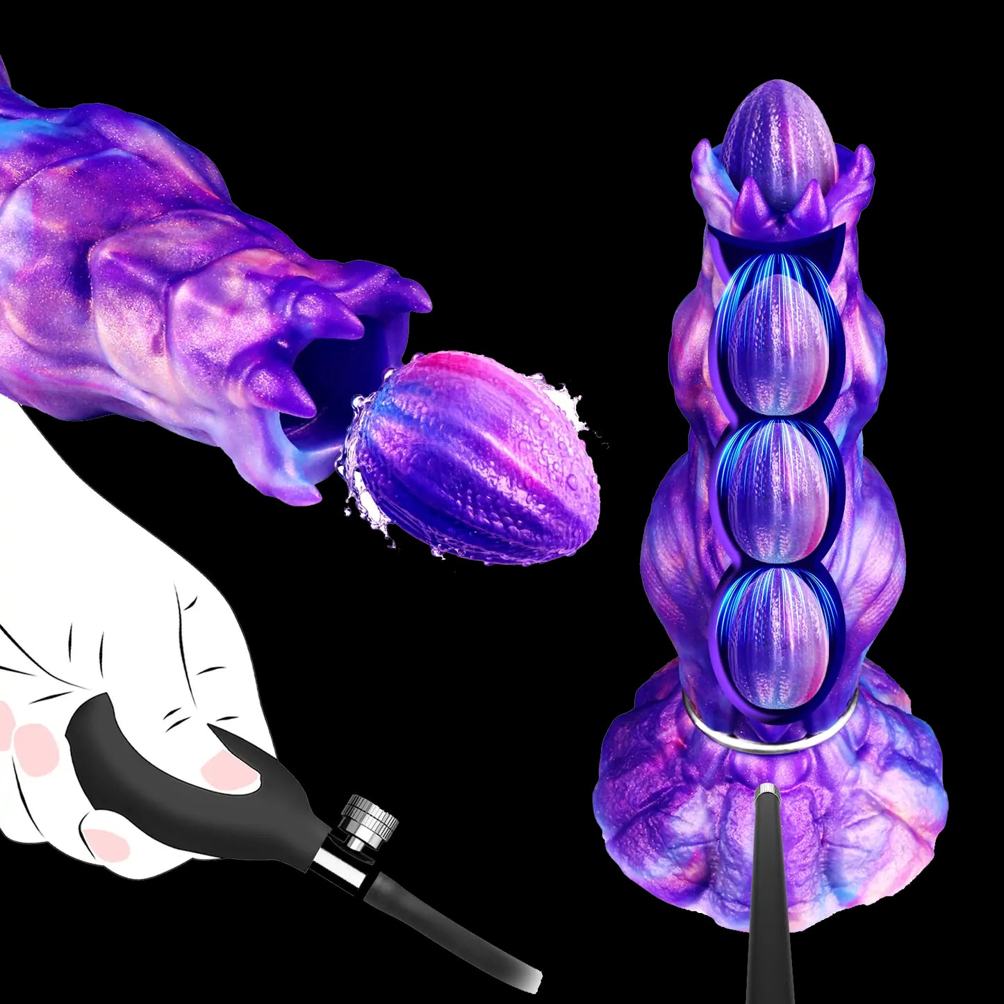 Alien Egg-Laying Fantasy Dildo 7.8 Inches