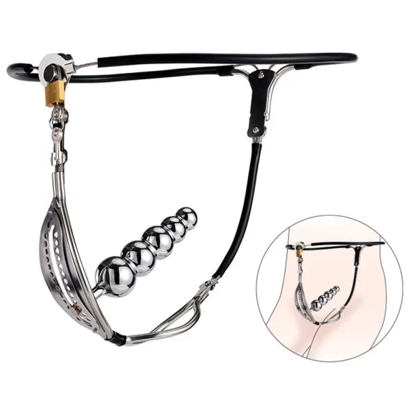 Anal Locking Plugs Stainless Steel for Women