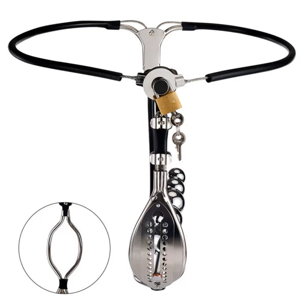Anal Locking Plugs Stainless Steel for Women