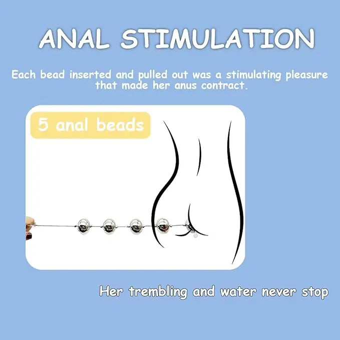 Anal Bead String Stainless Steel Beginner Set