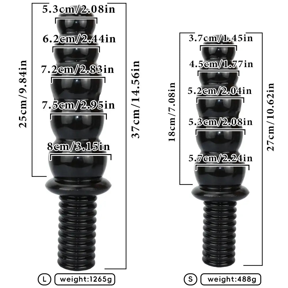 Anal Doppeldildo - Flexible Beaded Silicone Plug