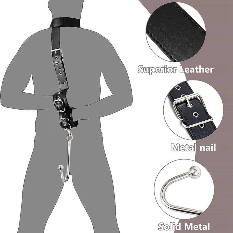 Anal Hook Bondage Gear Black Leather