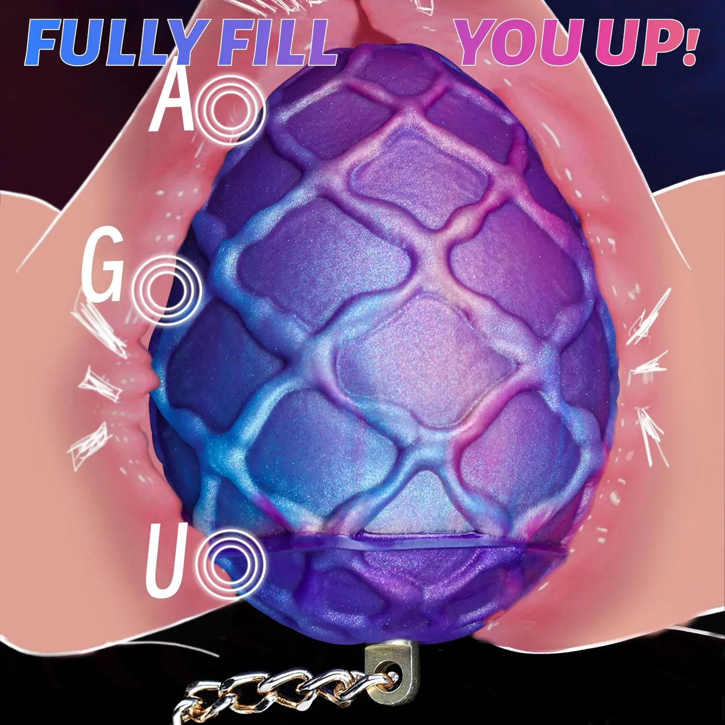 Anal Plug Egg with Chain