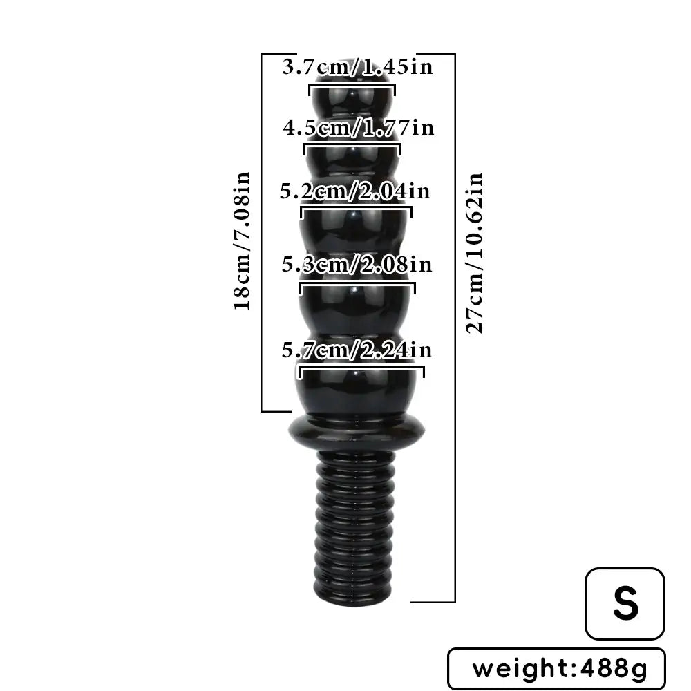 Anal Doppeldildo - Flexible Beaded Silicone Plug