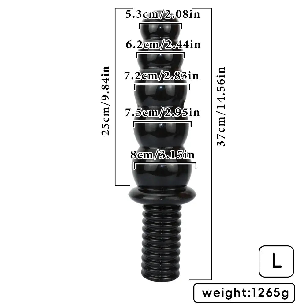 Anal Doppeldildo - Flexible Beaded Silicone Plug