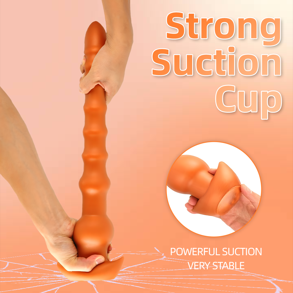 Cracker - Silicone Butt Plug - Deep Anal Sex Toy - Ribbed Anal Dildo - 3 Sizes