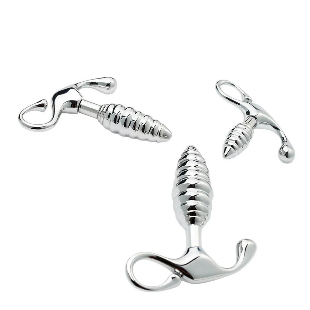Anchor Base Ribbed Butt Plug 4 Size