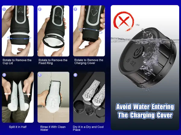 Easy Clean Pocket Pussy Fleshlight Detachable Design