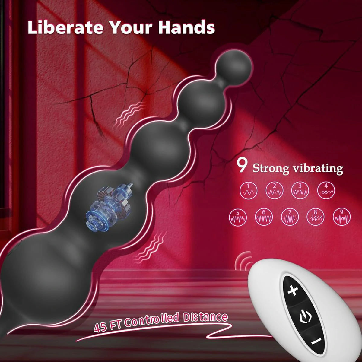 Anesidora Prostate Anal Beads - Double Loop Cock Ring