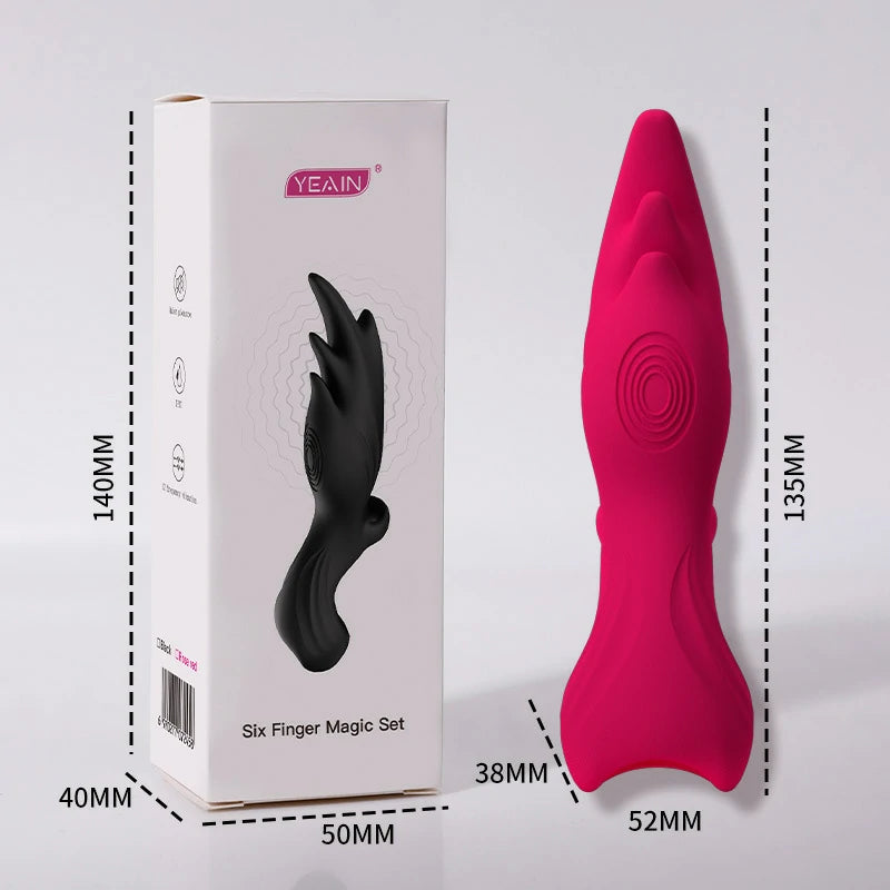 Angel Wings – Finger-Shaped Clitoral Vibrator with 12 Modes