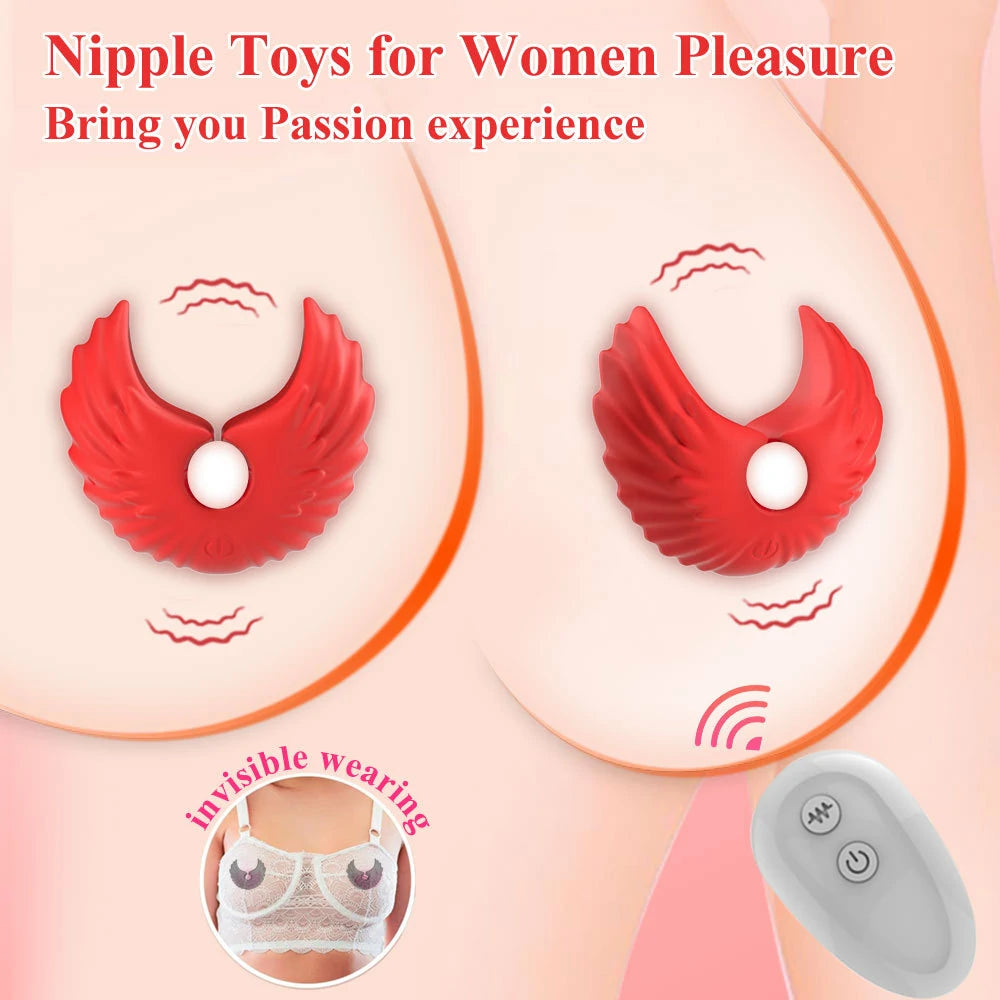 Angel Wings – Remote Control Nipple Vibrator