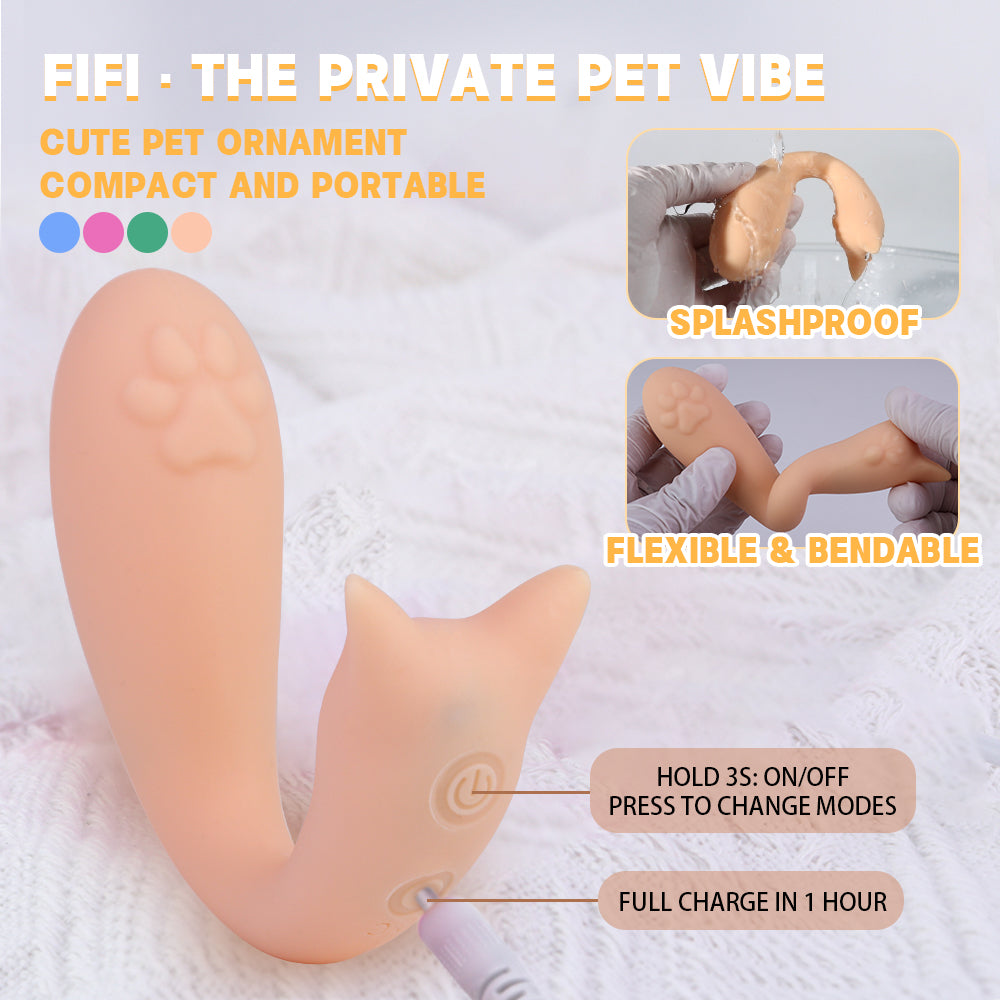 Animal G-Spot Vibrator - Liquid Silicone