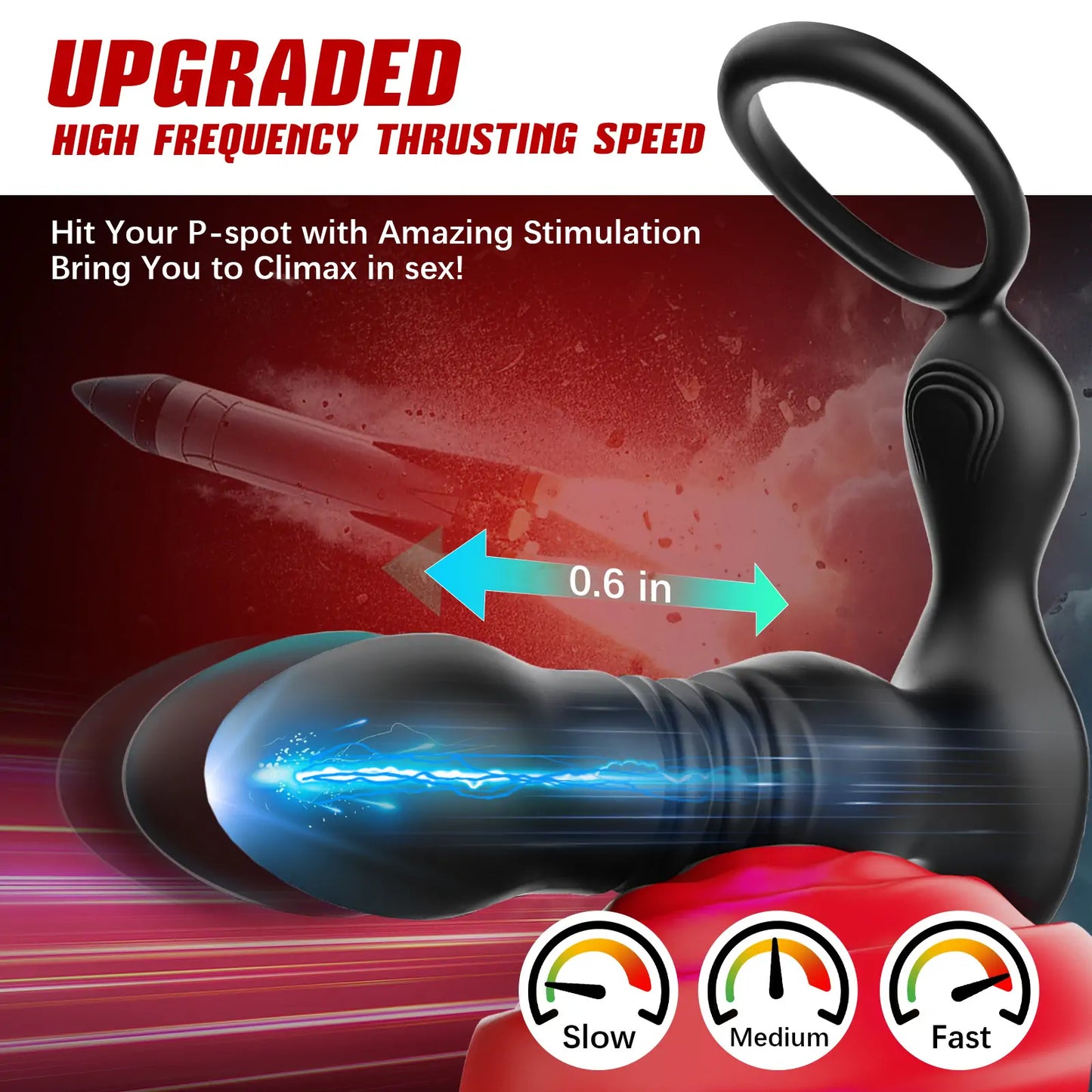 App-Controlled Thrusting Prostate Massager