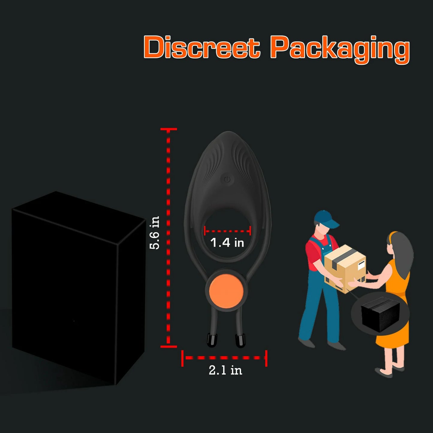 Arrow-Head Dual Ring Vibrating Cock Ring & Stamina Trainer