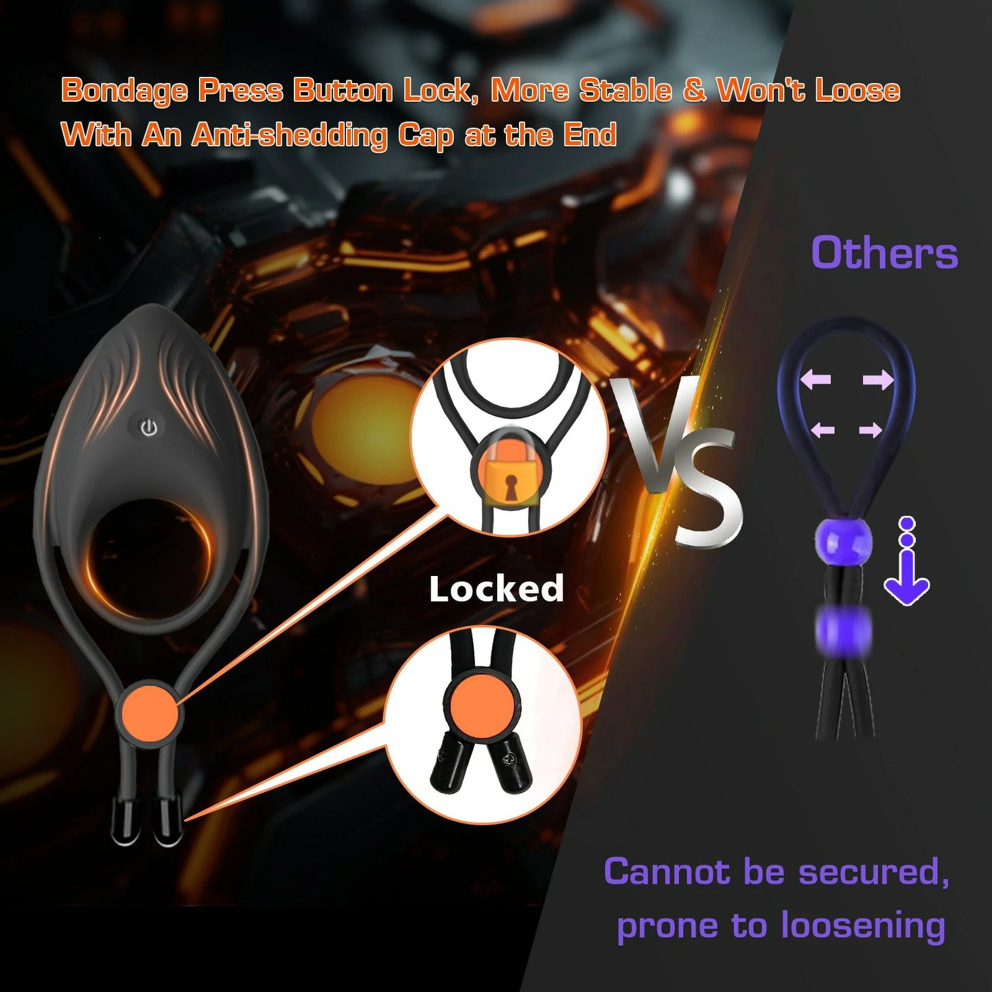 Arrow-Head Dual Ring Vibrating Cock Ring & Stamina Trainer