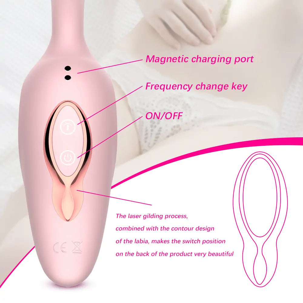 Athena Triple-Action Sucking G Spot Vibrating Wand