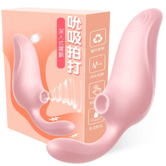 Athena Triple-Action Sucking G Spot Vibrating Wand