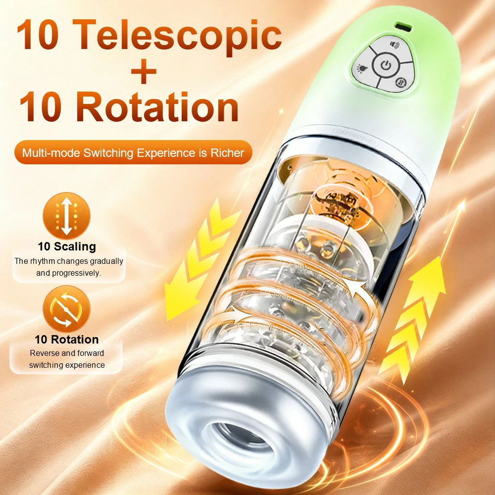 Auto Spin – APP Controlled Telescopic & Rotating Male Stroker