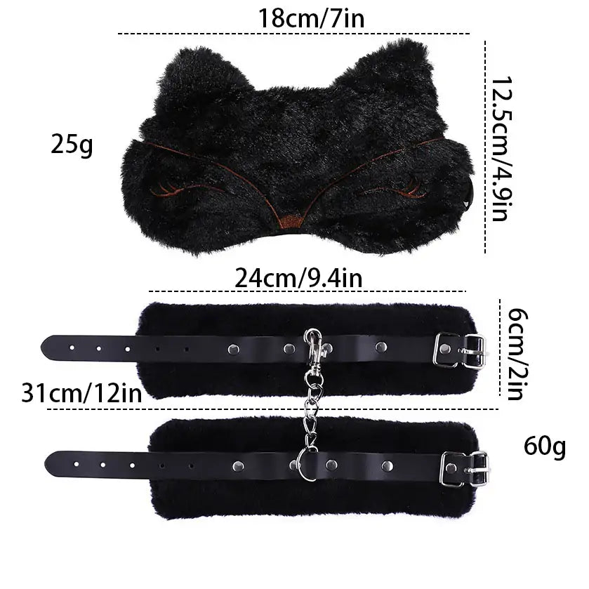 BDSM Foxr Fuzz Handcuff Bondage Set