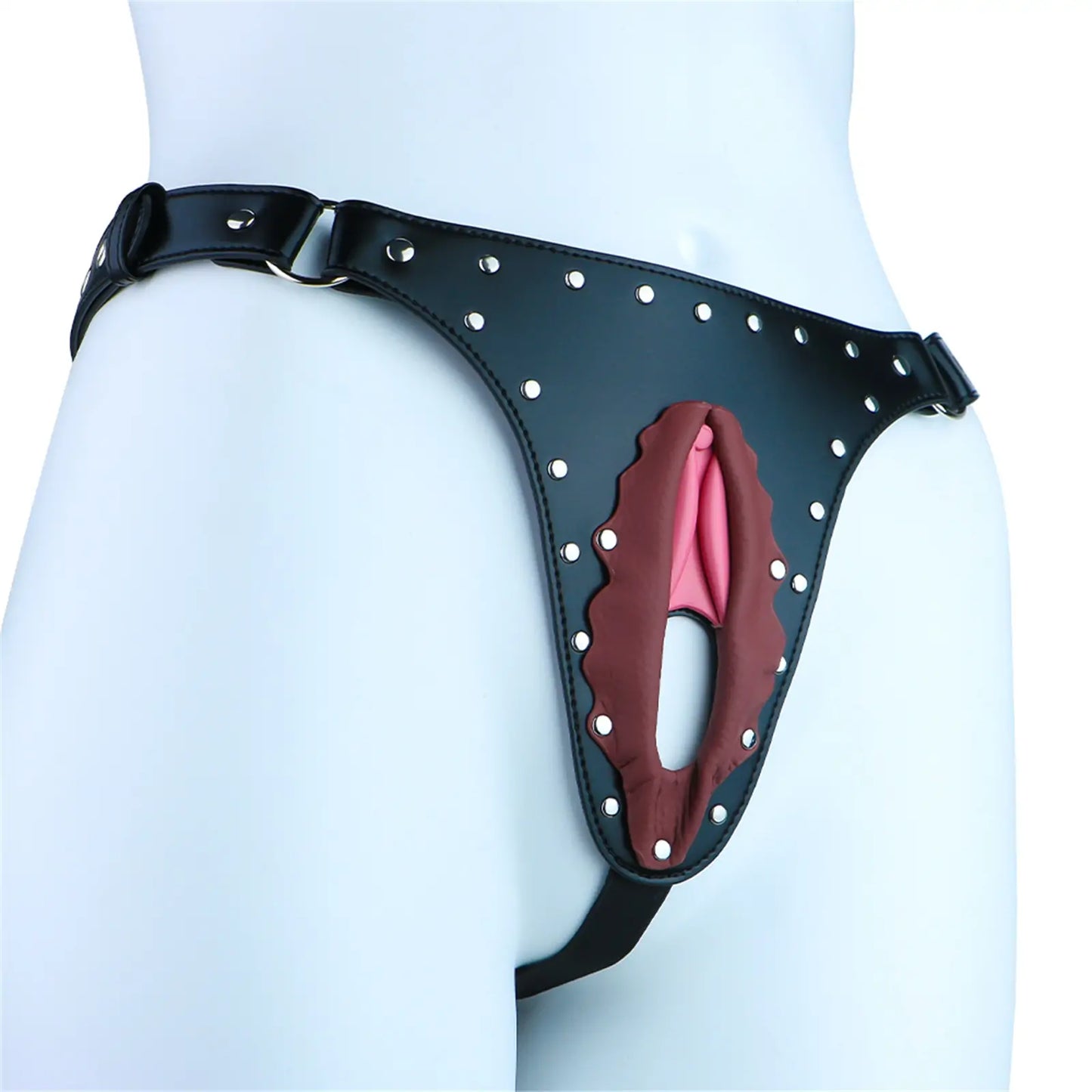 BDSM PU Leather Lingerie Set – Women's Roleplay