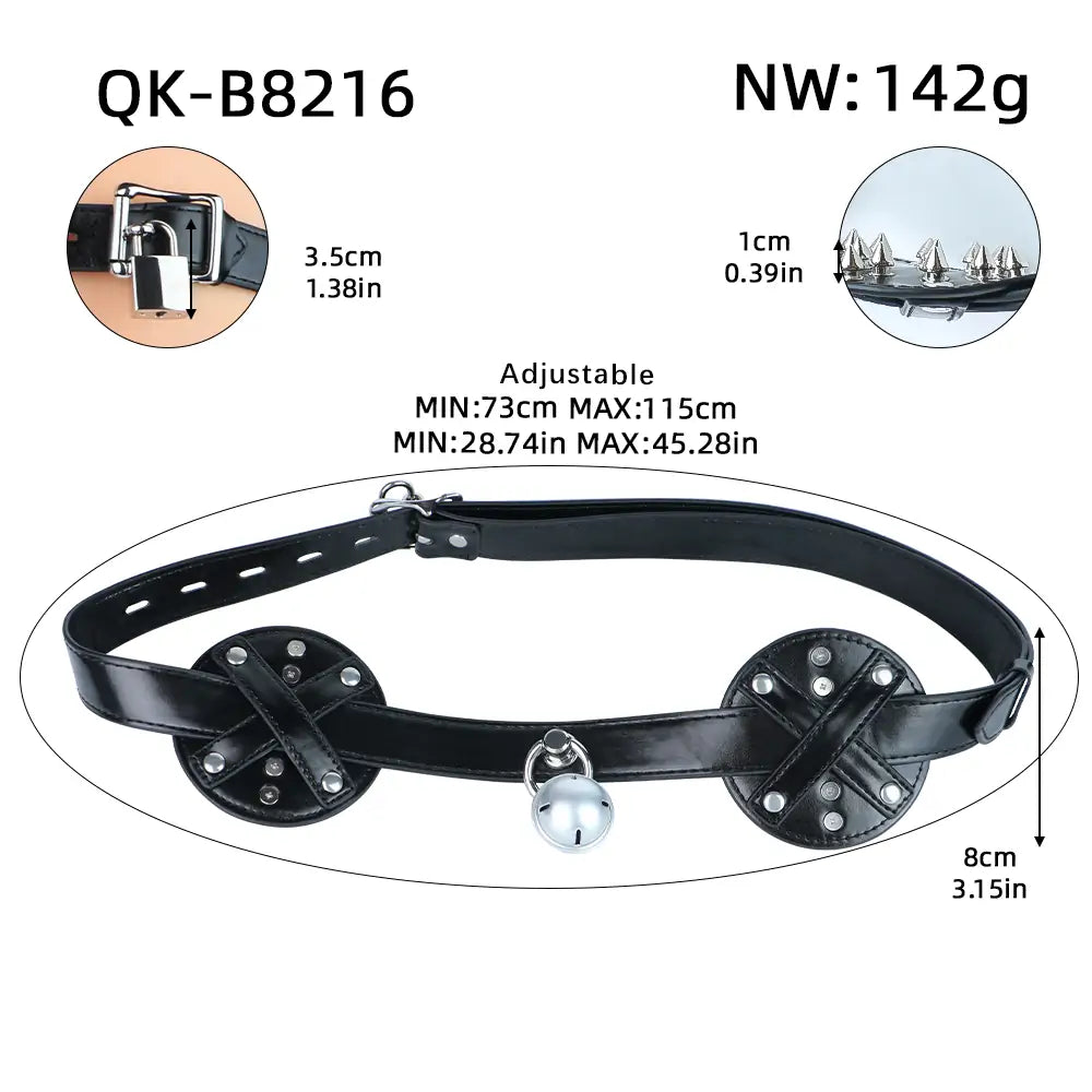 BDSM PU Leather Lingerie Set – Women's Roleplay