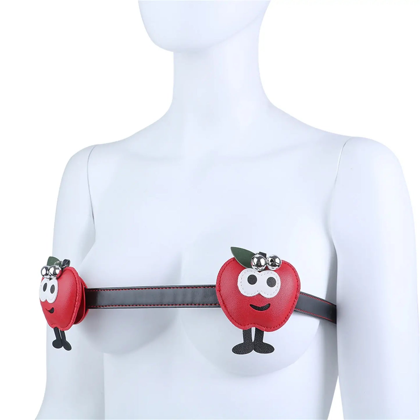 BDSM Spiked Leather Bra – Christmas Theme