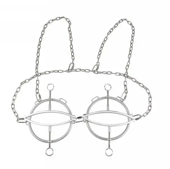 BDSM Submissive Breast Clamps Harness Set