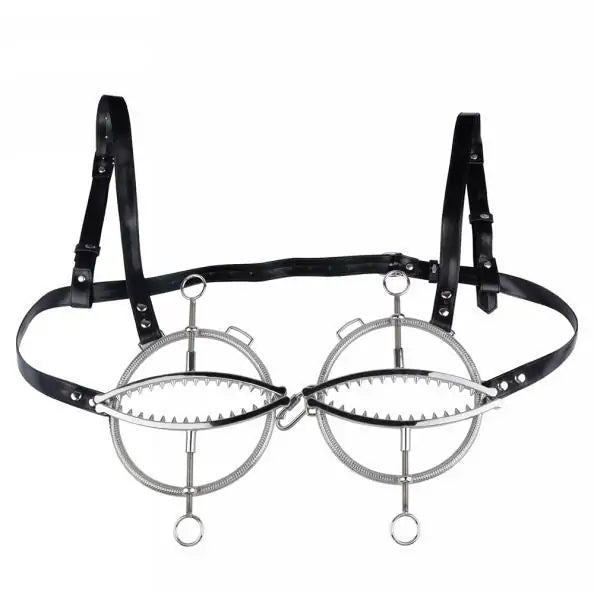 BDSM Submissive Breast Clamps Harness Set