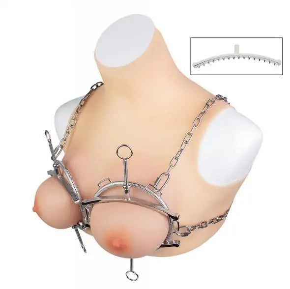 BDSM Submissive Breast Clamps Harness Set