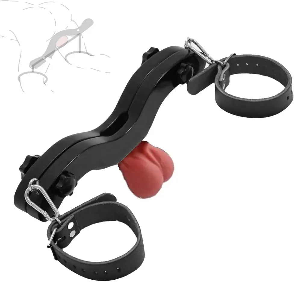 BDSM Testicle Crusher with Ankle Cuffs