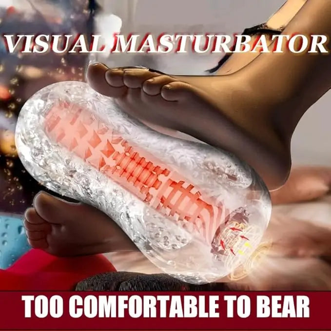 Ball Drainer - Clear Texture Grip Stroker Cup