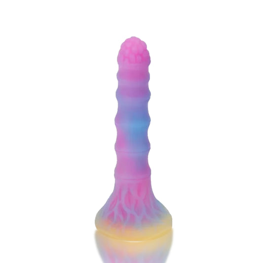 Glow Bamboo Silicone Dildo 8 inches