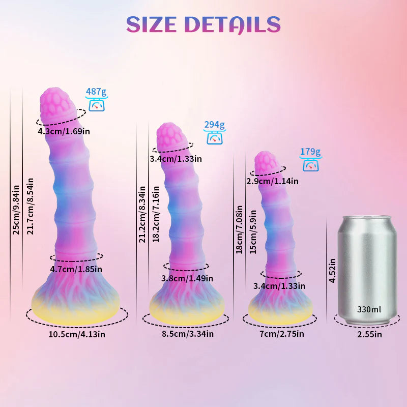 Bamboo Dildo Glow In The Dark 8 Inches