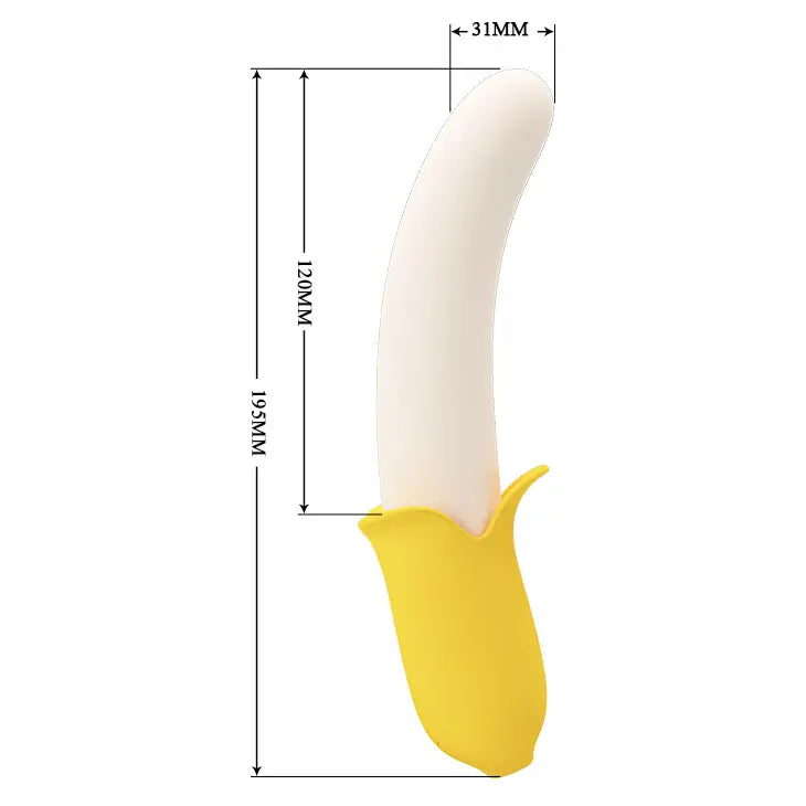 Banana Vibrator - Thrusting Vibrating Dildo