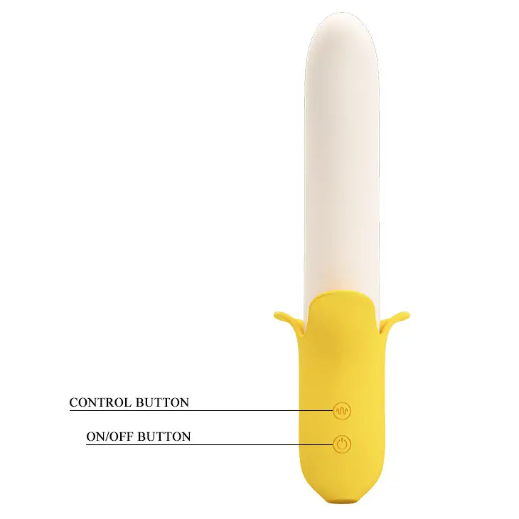 Banana Vibrator - Thrusting Vibrating Dildo