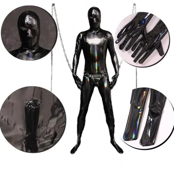 Bdsm Latex Suit for Male Elasticity Design