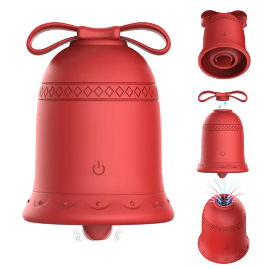 Bell Licking Sucking Vibrator with App