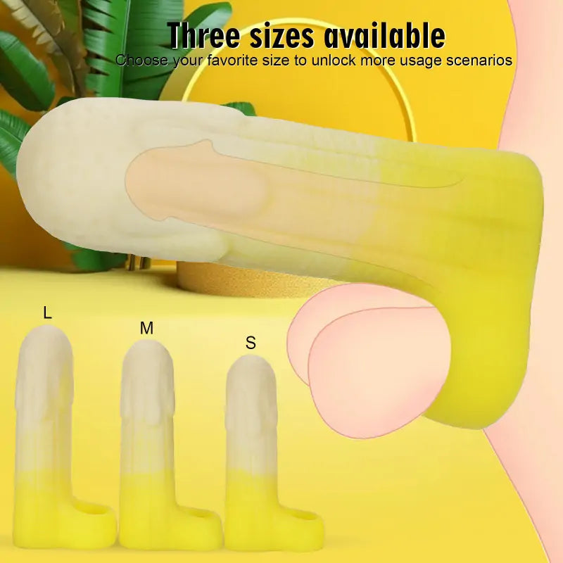 Big Banana Soft Silicone Penis Sleeve