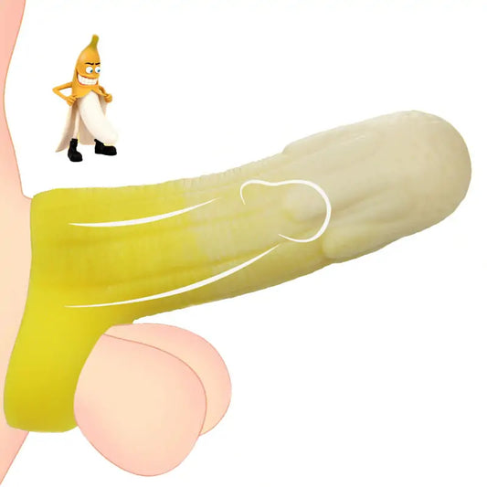Big Banana Soft Silicone Penis Sleeve