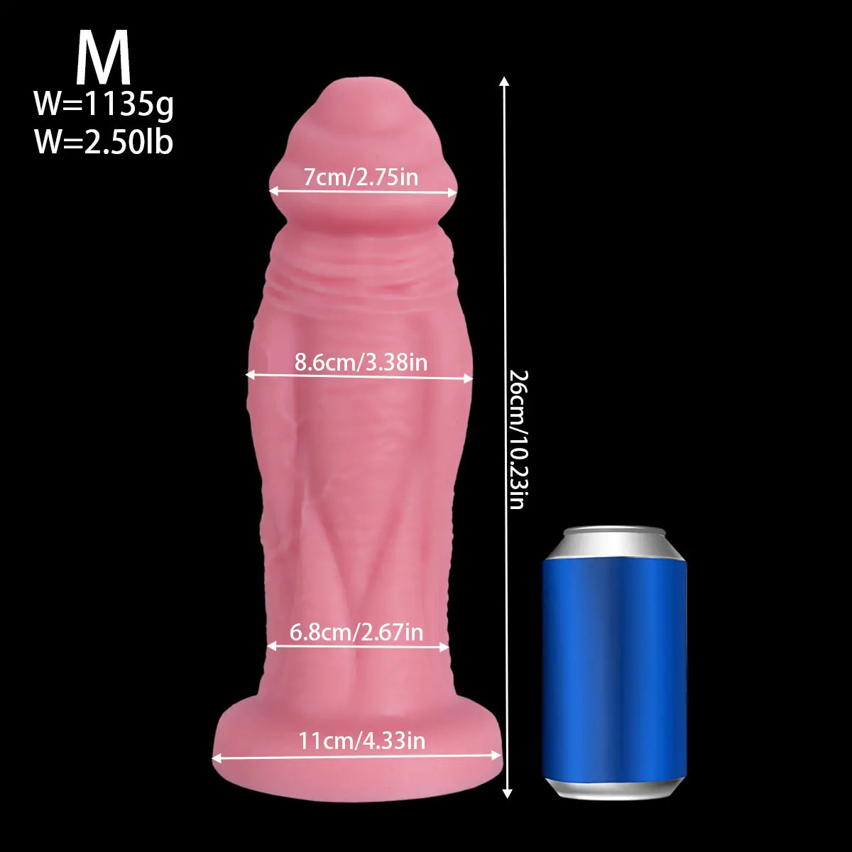 Big Pink Dildo 11 Inches with Suction Cup