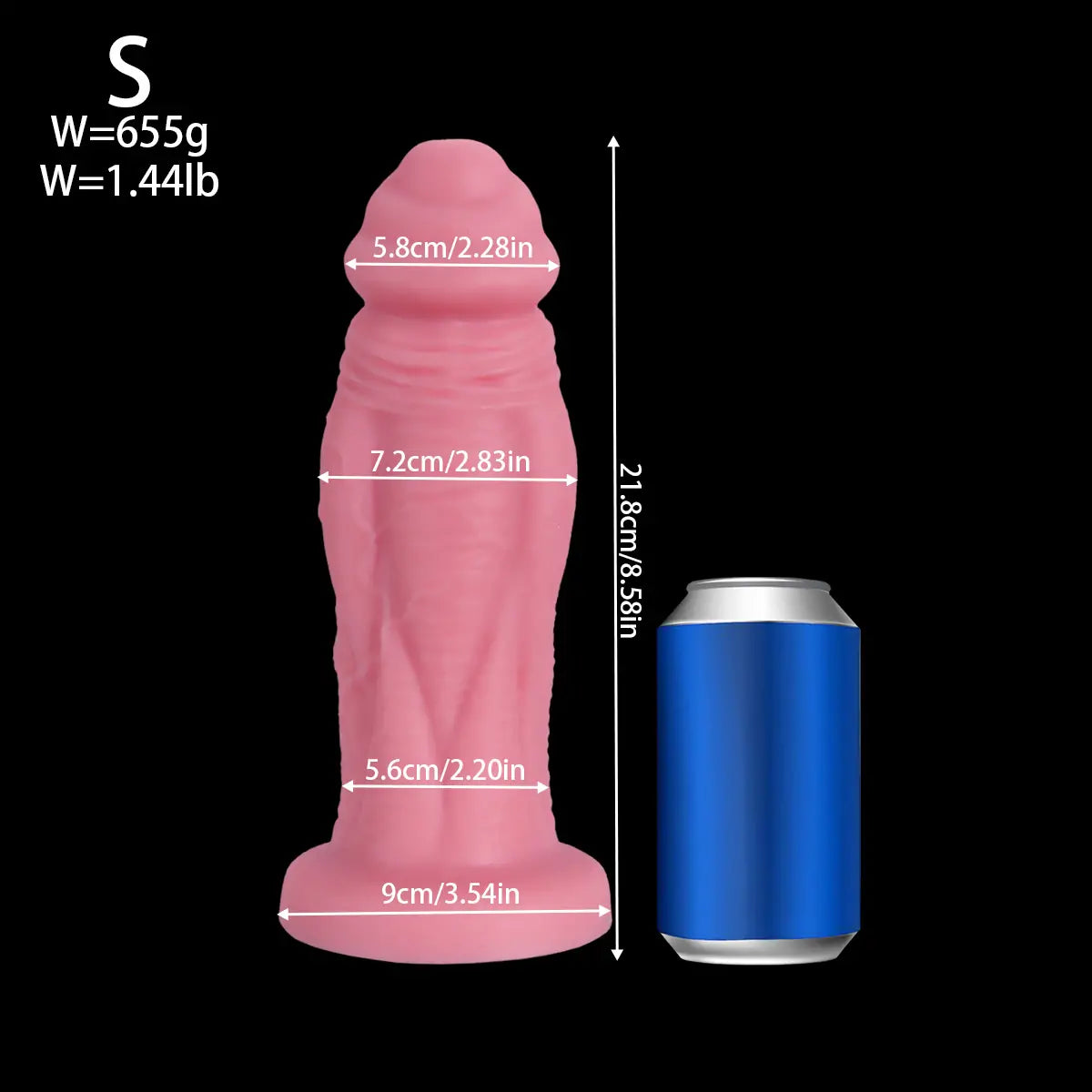 Big Pink Dildo 11 Inches with Suction Cup