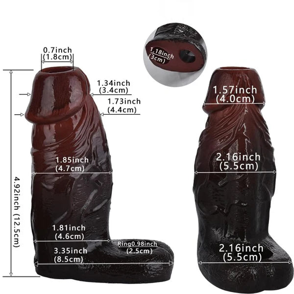 Black Mamba Sleeve Girthy Penis Enlarger