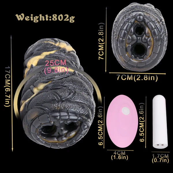 Black Mamba Vibrating Masturbation Cup