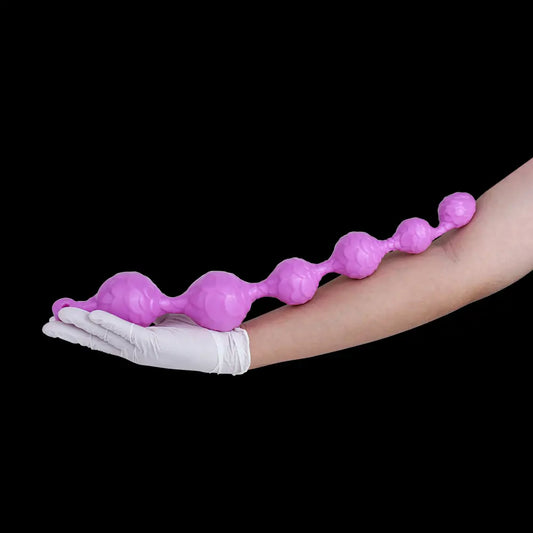 Blackviolet Dragonscale Beaded Butt Plug