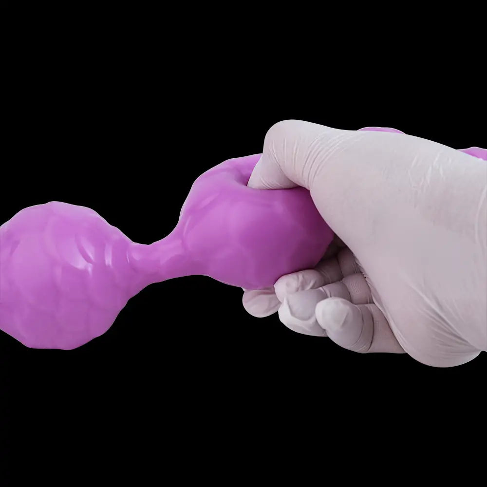 Blackviolet Dragonscale Beaded Butt Plug